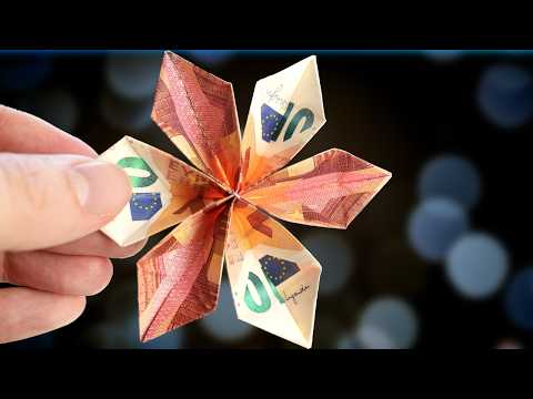 Video-Vorschau: Geldgeschenk basteln: Blume aus 3 Geldscheinen (Hochzeit DIY)