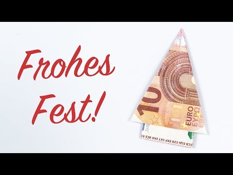 Video-Vorschau: Tannenbaum aus Geldschein falten für Weihnachten 🎄