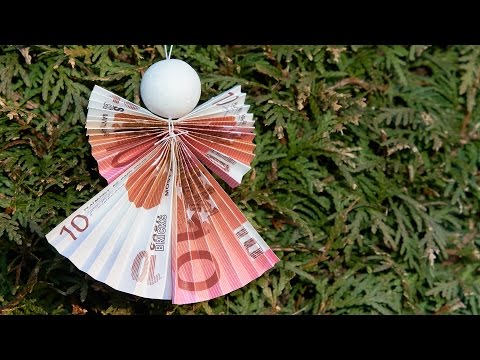 Video-Vorschau: Geld zu Weihnachten verschenken — Engel aus Geldschein falten