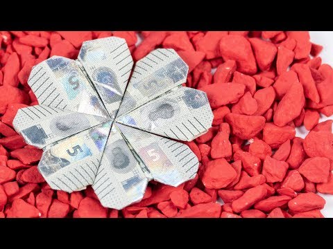 Video-Vorschau: Kleeblatt aus Geld falten — Glücksbringer zum Festtag
