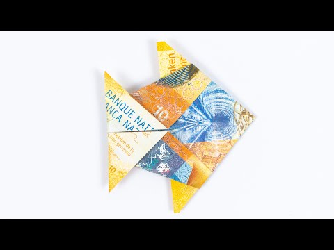 Video-Vorschau: Geld falten Fisch 🐠 Geldgeschenk aus Schweizer Franken Noten