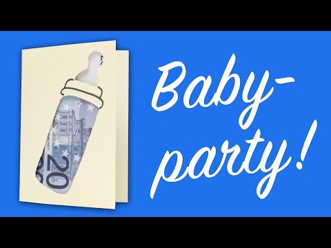Video-Vorschau: Geldgeschenk zur Geburt — Babyflasche aus Geldscheinen als Glückwunschkarte