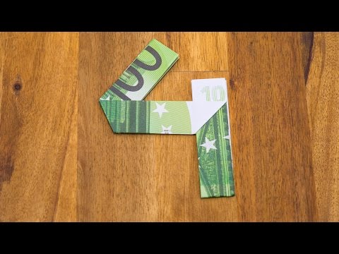 Video-Vorschau: Zahl 4 aus einem Geldschein falten