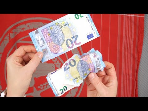 Video-Vorschau: Geld bügeln: Geldgeschenke auspacken und Geldscheine glätten