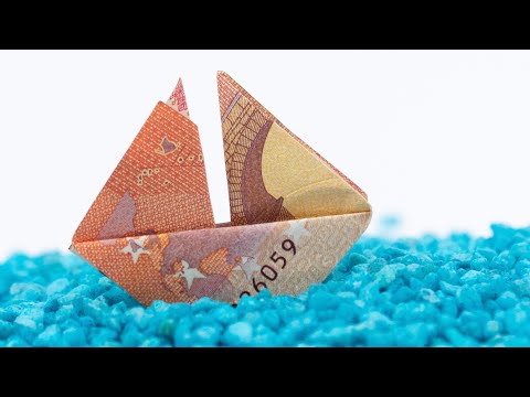 Video-Vorschau: Segelschiff aus Geld falten — mit zwei Segeln